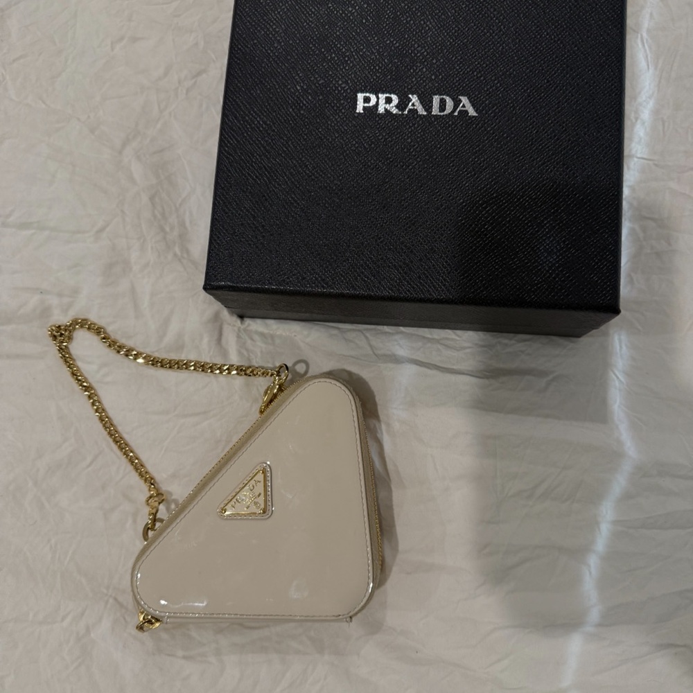 Prada Cream Mini Bag with Gold Hardware